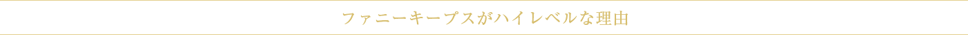 ファニーキープスがハイレベルな理由